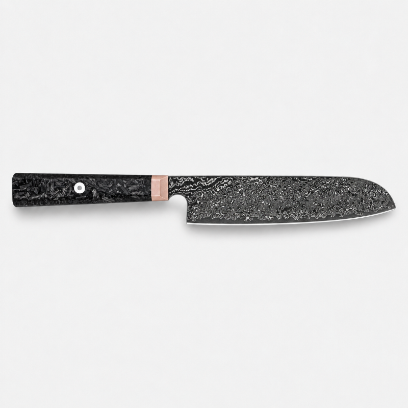 Couteau santoku damas haut de gamme Tsukikage