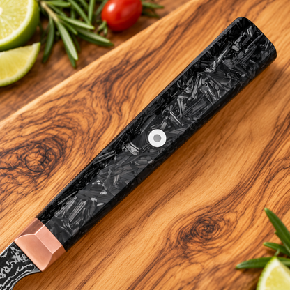 Couteau santoku damas haut de gamme Tsukikage