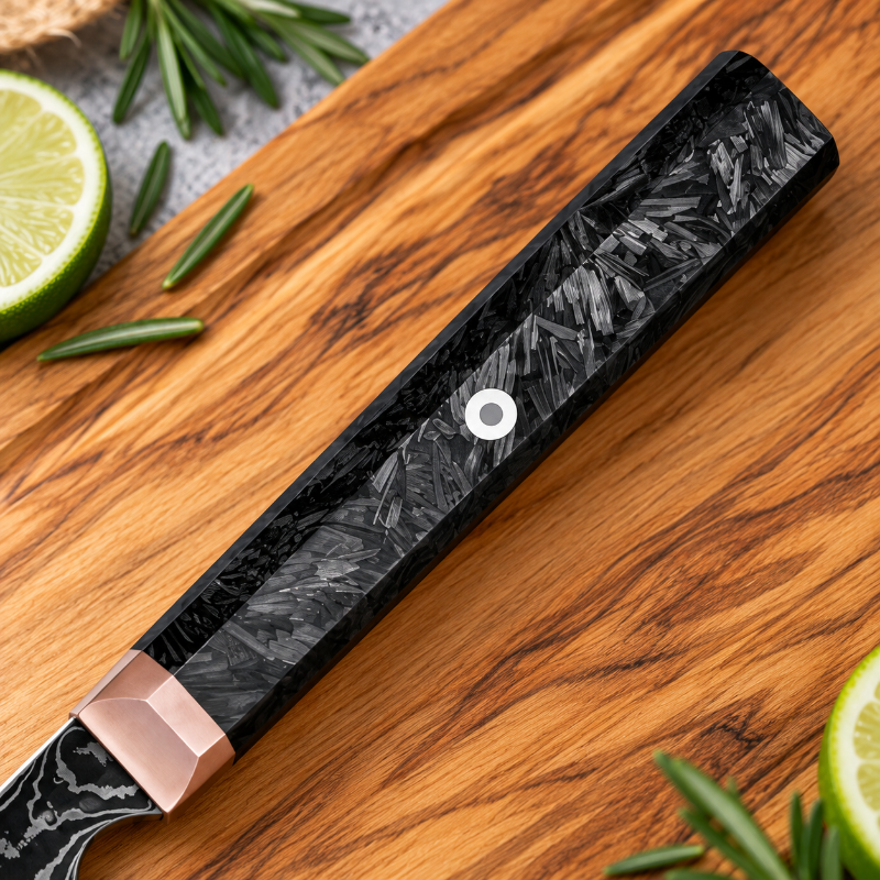 Couteau kiritsuke lame noire Tsukikage