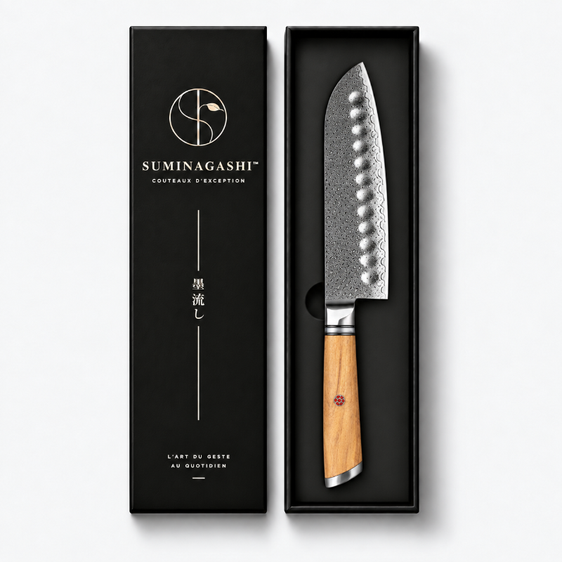 Couteau santoku damas Nagisa