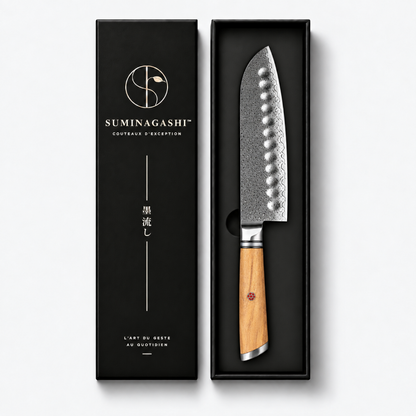 Couteau santoku damas Nagisa