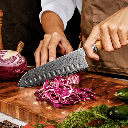 Couteau santoku damas Nagisa