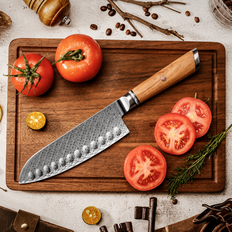 Couteau santoku damas Nagisa