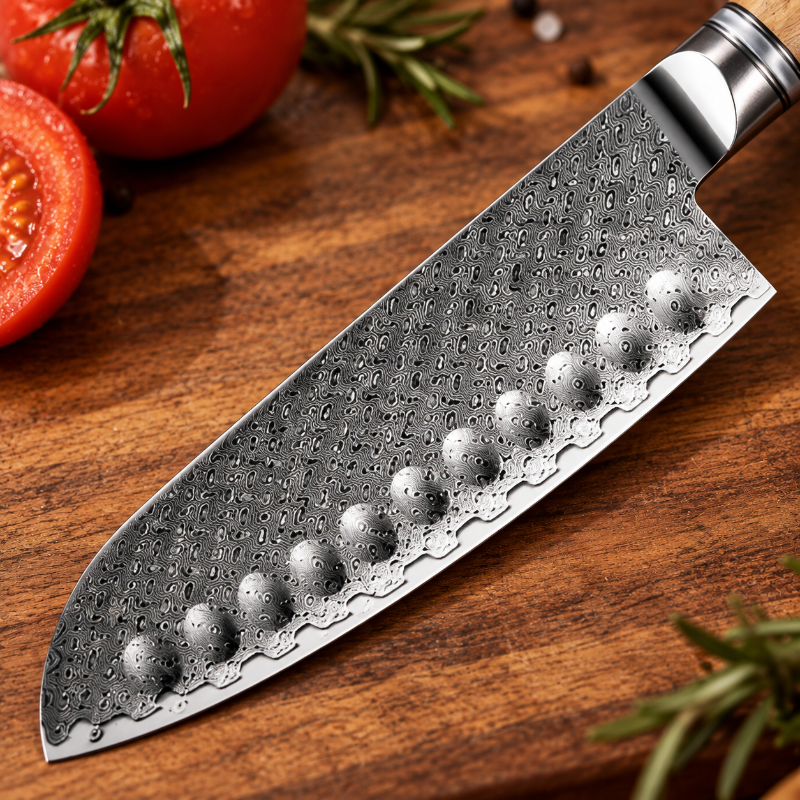 Couteau santoku damas Nagisa