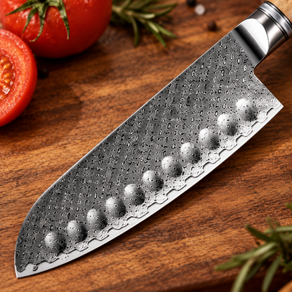 Couteau santoku damas Nagisa