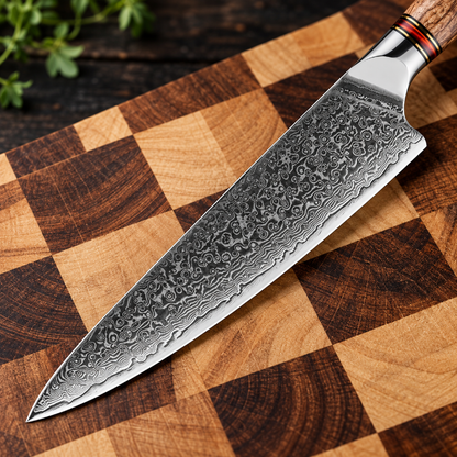 Couteau de chef Usugumo en acier damas