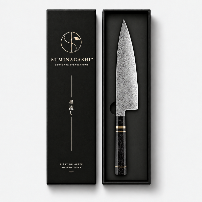 Couteau de chef Kogarashi, profil français