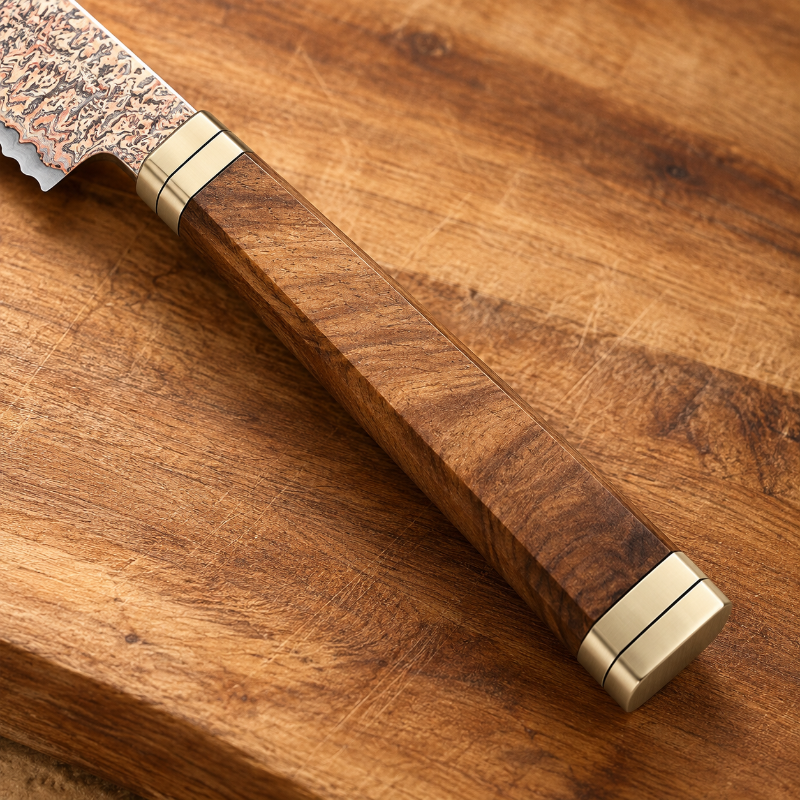 Couteau à pain Hoshikage en acier damas