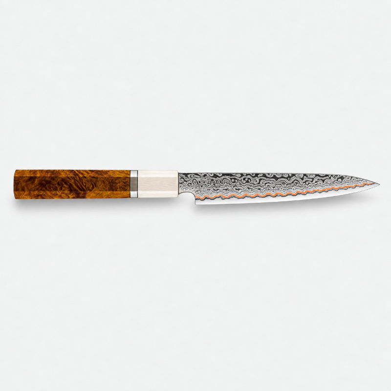Couteau utilitaire polyvalent Mokume