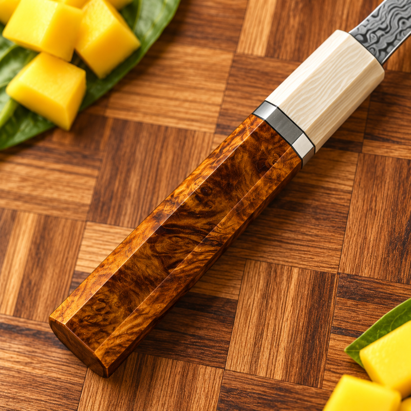 Couteau utilitaire polyvalent Mokume