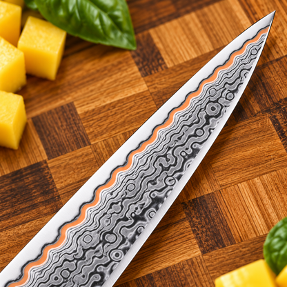 Couteau utilitaire polyvalent Mokume