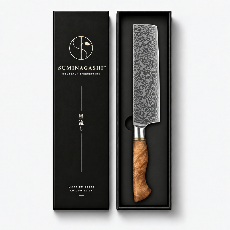 Couteau Nakiri Damas