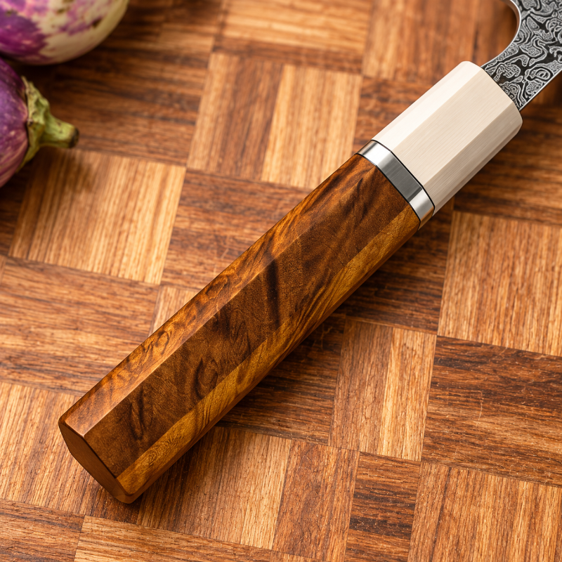 Couteau garasuki damas Mokume