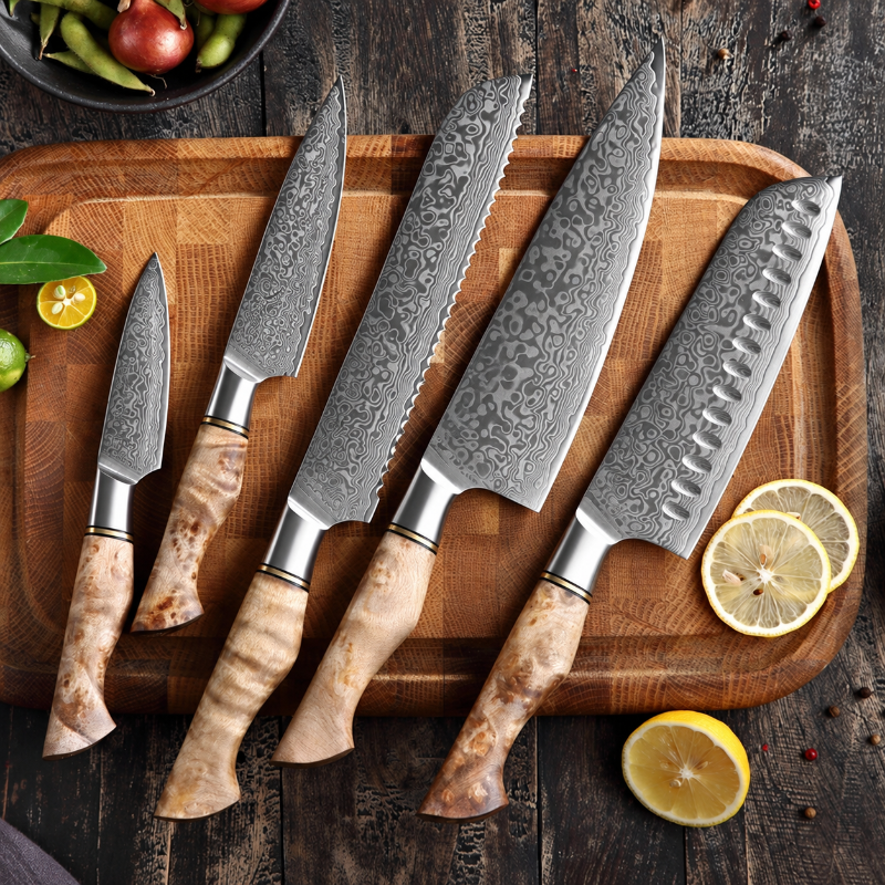 Set De Couteaux De Cuisine Avec Support